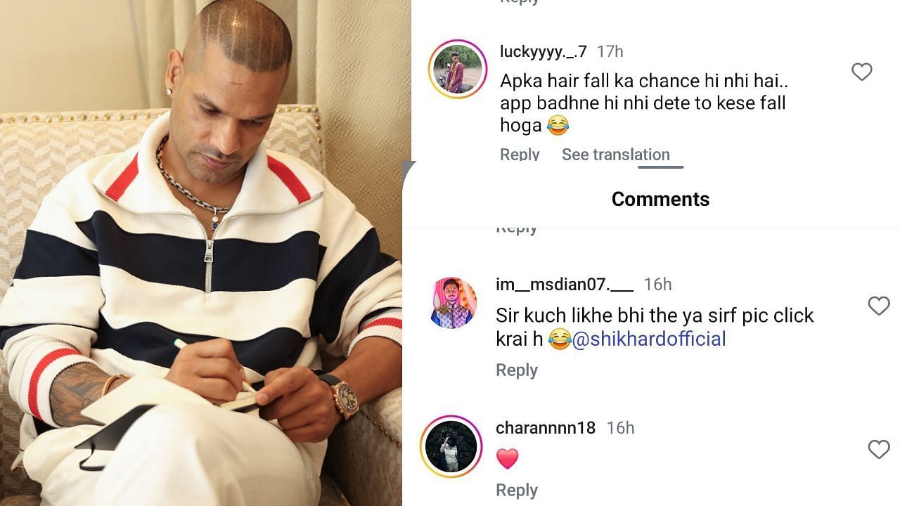 फैंस ने किए कमेंट (photo credit: instagram/shikhardofficial)